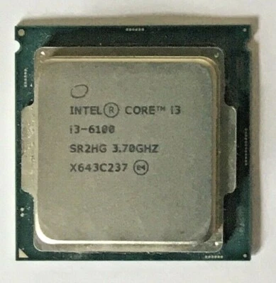 Intel Core i3 - 6100 Quad Core CPU Processor 3.70GHz 3MB Socket LGA1151 SR2HG - Image 1 of 2
