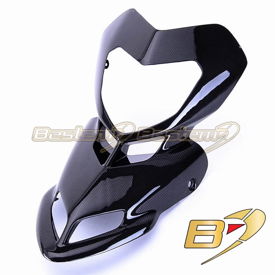 Ducati Hypermotard 1100 796 2007-2012 fibra de carbono cabeza delantera capó nariz carenado Foto 1 de 4