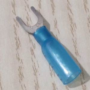 20-200pcs 16-14AWG Fork Spade Terminals #10 Heat Shrink Wire Crimp Connectors - Picture 1 of 12