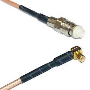 RG316 FME FEMALE to MCX MALE ANGLE RF Cable Rapid-SHIP LOT - Picture 1 of 1