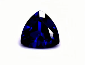 High hardness Trillion Cut Blue Sapphire Lab Created Top quality AAAA+Loose Gems - Picture 1 of 6