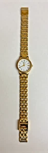 Vintage Rotary Quartz Gold Plated Calendar Bracelet Watch - 10310 - New Battery - Bild 1 von 14