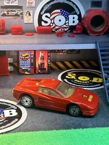 Hot Wheels 1989 Ferrari Testarossa Red Diecast Car EX Condition - Picture 1 of 9