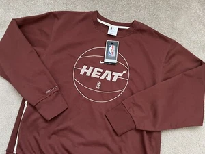 Nike NBA Miami Heat Stitched Issue Sweatshirt Red Men's Size XL [FB3778-231] New - Picture 1 of 7