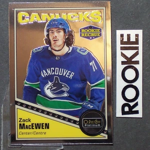 ZACK MacEWEN RC 2019/20 OPC Platinum Retro #R-70 ROOKIE Vancouver Canucks - Picture 1 of 2