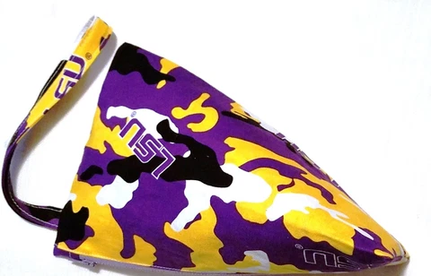 Awesome 5" LSU Tigers Purple-Gold Zipper Bag Pouch Cover