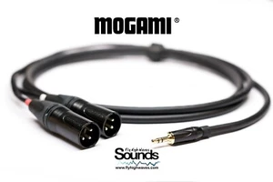 Y Audio Cable Quad Mogami 2534 | Jack TRS Gold 3.5mm - Neutrik XLR Male - Picture 1 of 4