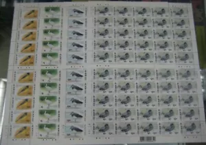 1997 Hong Kong Migratory Birds Stamp Full Sheet (50 sets) FOLDED - Picture 1 of 1