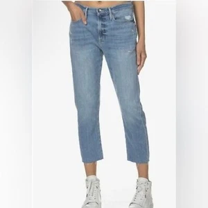 FRAME DENIM LE BEAU LOOSE FIT CROPPED JEANS in WALDEN ROCK, Size 27 - Picture 1 of 16