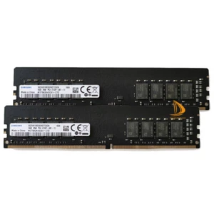 Samsung 2x 16GB 2RX8 PC4-2133P DDR4 17000MHz 1.2V UDIMM Desktop Memory RAM.Model - Picture 1 of 8