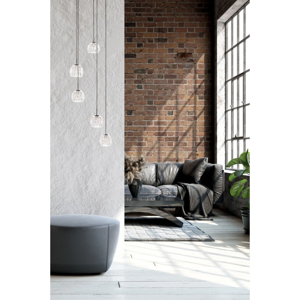 Colgante SAFAVIEH Daine 5 luces 15 pulgadas | Cromo | Foto 1 de 4