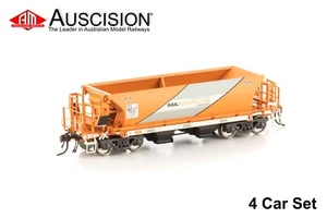 Auscision (NBH-1) Rail Infrastructure Orange / RIC Logos - 4 Car Pack - HO Scale - Picture 1 of 1