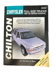 Chilton Auto Repair Manual, Dodge Ram 1500,2500,3500, Durango, Dakota gas deisel - Bild 1 von 4