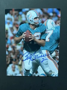 Bob Griese Hot! autographed signed Dolphins HOF 17-0 8x10 photo Beckett BAS coa - Picture 1 of 1