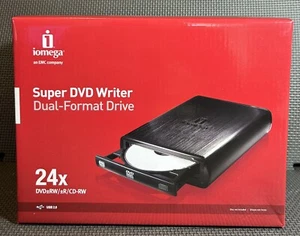 Iomega Super DVD Writer 24x Dual-Format USB 2.0 External Drive - Picture 1 of 4