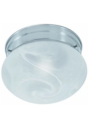 NEW Thomas Lighting SL845578 Ceiling Essentials Ceiling Light, Brushed Nickel - Image 1 of 4