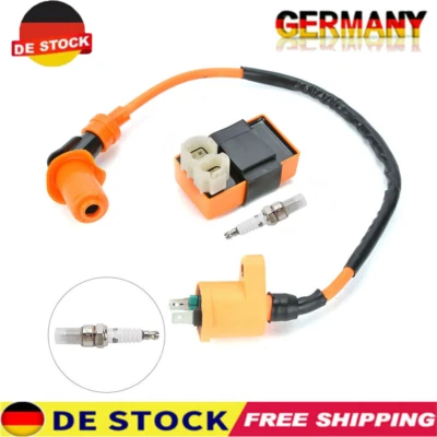 Racing CDI (Offen) Zündspule Zündkerze Für 4 Takt 4T China Roller GY6 50 Motoren - Bild 1 von 4