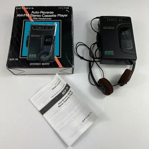 Optimus AM/FM Stereo Cassette Player With Auto Reverse SCP-79 Tested Works READ - Picture 1 of 12