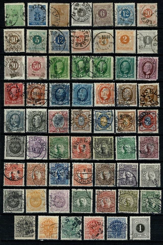 Sweden Lot Old Stamps 065 Cover