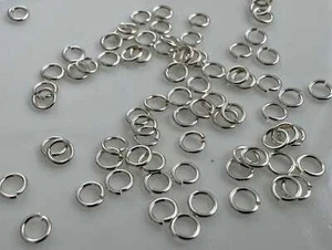 25 Stck. - 3 mm 24 Stärke offene Biegeringe Sterlingsilber 0,925 (P3362) - Bild 1 von 5