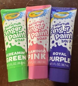 Pack de 3 jabones pintura digital bañera crayola (verde, rosa flamenco, púrpura real) - Imagen 1 de 2