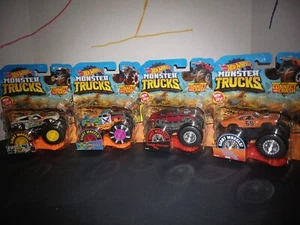 2019 Hot Wheels Monster Trucks- Set Of 4 - Picture 1 of 2
