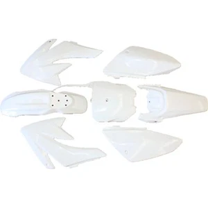 WHITE Plastics Guard Fairing Fender Kit CRF70 150c 160cc PIT PRO Trail Dirt Bike - Picture 1 of 12