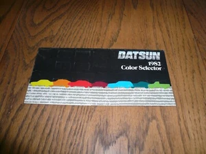 Folleto selector de color de fábrica Datsun 1982 - vintage - Imagen 1 de 4