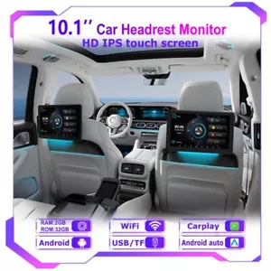 Car Headrest Monitor Ultra-thin Touch Screen for Rear Seat Multimedia Player - Picture 1 of 26