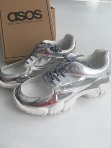 ASOS Sneaker Größe 39 Silber/ durchsichtig - Bild 1 von 11