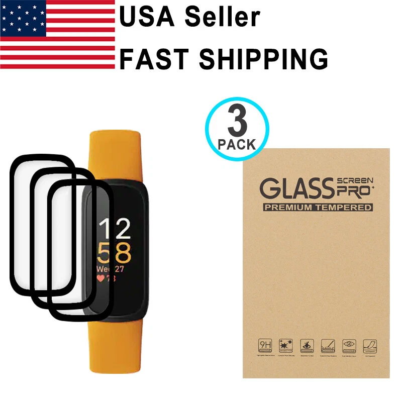 3PACK PMMA Curved Screen Protector For Fitbit inspire 3 - Image 1 of 1