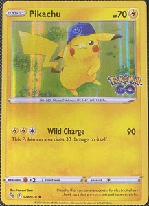 Pikachu 028/078 Pokémon GO Holo - Carta Pokémon - Imagen 1 de 2