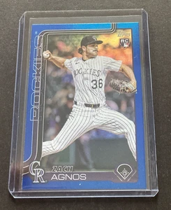 Aggiornamento Topps 2025 Zach Agnos Rookie Blu /150 #US31 - Foto 1 di 2