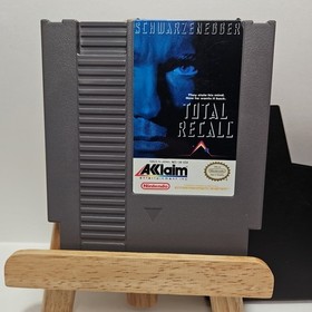 Total Recall Acclaim 1990 Nintendo NES juego y funda limpios y probados 