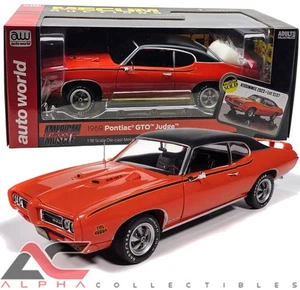 AUTOWORLD AMM1351 1:18 1969 PONTIAC GTO "JUEZ" CARRUSEL ROJO (MECUM) - Imagen 1 de 6