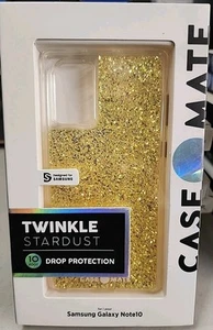 Case-Mate Twinkle Stardust Case For Samsung Galaxy Note 10 Gold Glitter - Picture 1 of 3