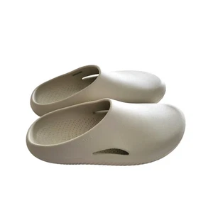 Crocs Womens 10 Men 8 Cream Off White Clogs Slip Resistant Shoes Nurse Chef Work - Picture 1 of 8