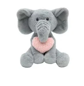 Elefante de peluche con corazón rosa - Juega bien - Imagen 1 de 3