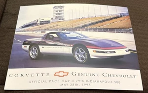 Vintage 1995 Chevrolet Corvette Indy 500 Official Pace Car Press Photo - Bild 1 von 2
