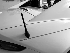 7" Short Black Rubber Antenna Mast Radio AM/FM for Mazda MX-5 Miata 2006-2025 - Picture 1 of 22