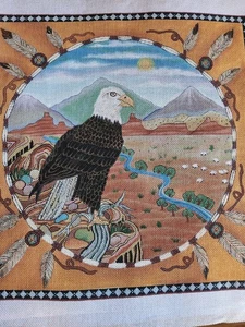 Southwest Desert~Eagles Nest~Native American~Navajo~Mountains~Needlepoint~Large - Picture 1 of 5