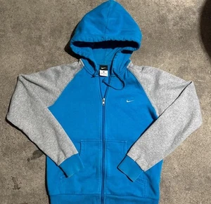 Blue grey Nike Zip up Sweatshirt Jacket Size Medium Kids - Picture 1 of 4