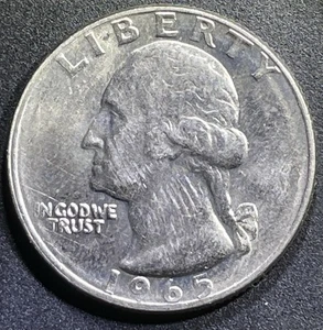 1965 Doubled Die Washington Quarter -Strong Doubled Moto Date,liberty Raw/error - Picture 1 of 10