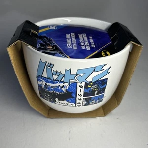 Batman Ceramic Ramen Bowl Missing Chopsticks 20oz DC Comics - Picture 1 of 5