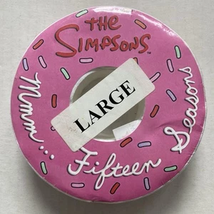 THE SIMPSONS DONUT SEASON 15 PROMO SHIRT 2003 GROENING CARTOON HOMER VTG RARE 🆕 - Picture 1 of 4