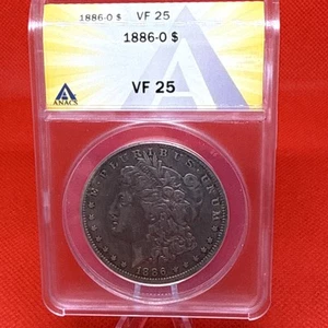 1886 O Morgan Silber Dollar Anacs ss 25 - Bild 1 von 5