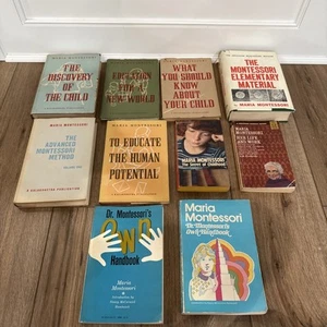 LOT 10 MONTESSORI Education Books Maria Montessori Montessori Handbook Method - Foto 1 di 12