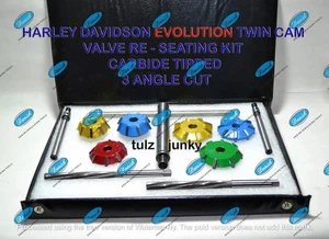 VALVE SEAT CUTTER SET 6 pcs CARBIDE TIPPED 30 45 60 DEG - 3 ANGLE CUT SMYG - Picture 1 of 4