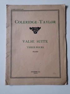 COLERIDGE TAYLOR Three Fours -Valse Suite for solo piano.Op.71 - Picture 1 of 9