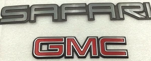GMC Safari Rear Door Emblems 1995-2005 Badge OEM - Picture 1 of 8